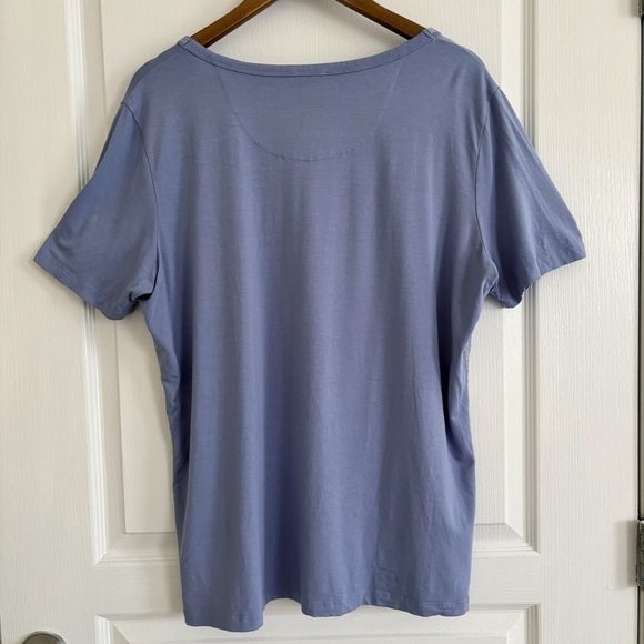 Marina Rinaldi Voyage Embellished T Shirt Large Short Sleeve Blue - Picture 4 of 8